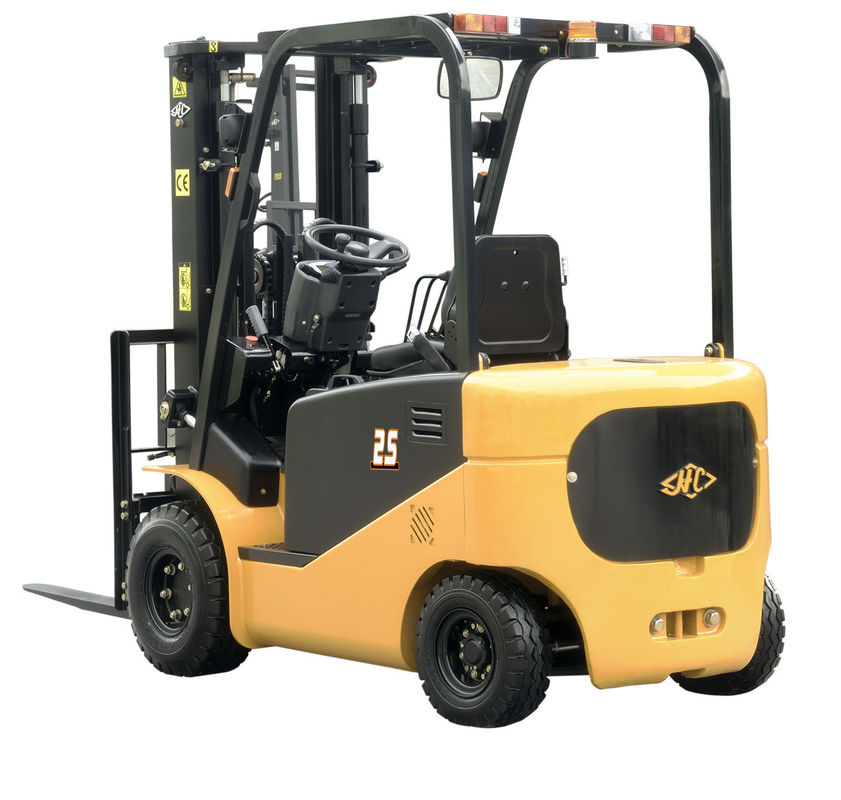 Storage Yard Electric Forklift Truck / Seat Narrow Aisle Lift Truck AC System CE