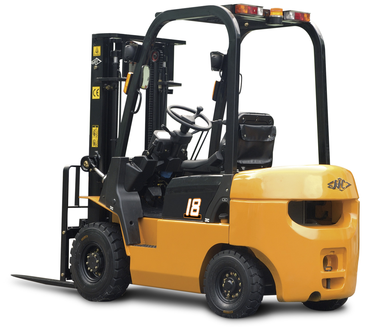 1.5T Hangcha Counterbalance Forklift Truck With 500mm Load Center