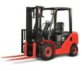 Four Wheel Gasoline Forklift Truck For Container , 3m Lifting Height for sale