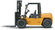 6T Hangcha Brand Diesel Forklift Truck , 3m 2 Stage Mast Heavy Duty Fork Lift supplier