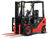 Big Red All Terrain Gasoline Forklift Truck Four Wheel Moving Cargo supplier