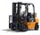 cheap  2500kg Unloading Counterbalance Forklift Truck / Yellow High Reach Fork Lift